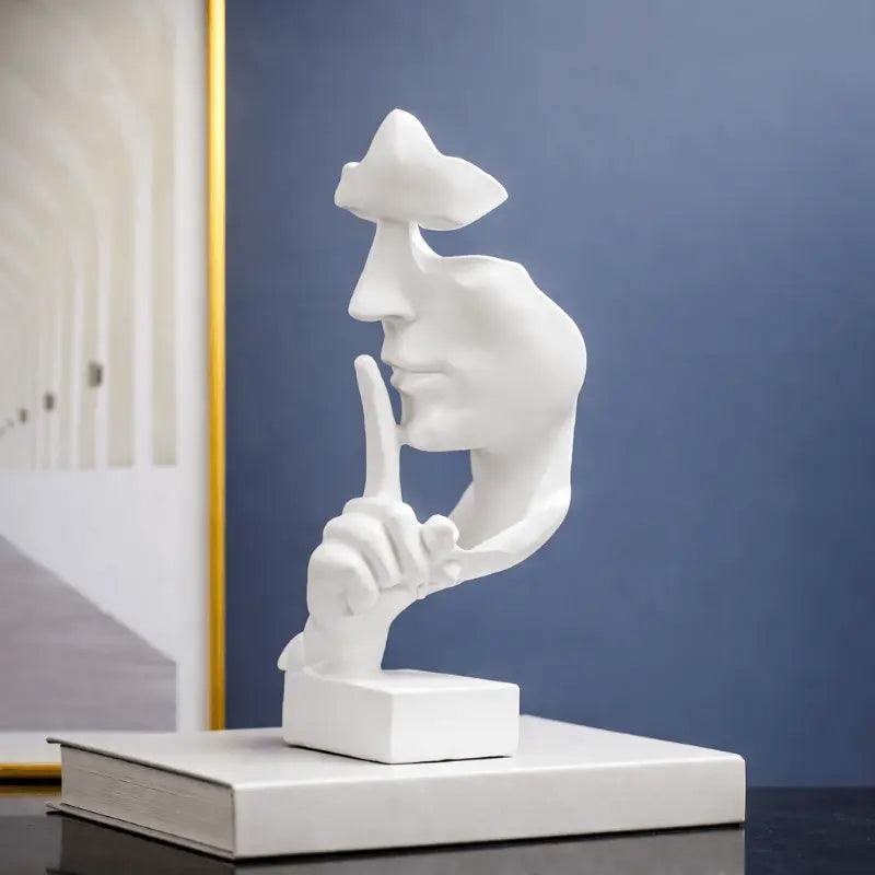 Aeris Abstract Thinker Resin Statue for Calm Reflection