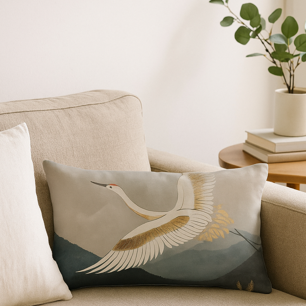 Avar Elegant Watercolor Pillowcase – Stylish Rectangular Home Accent