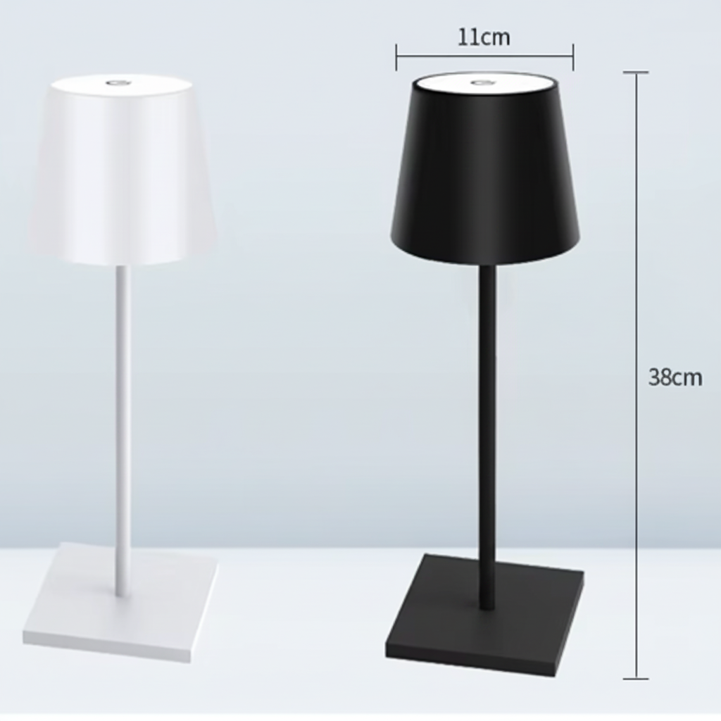 Tapri Modern Aluminum Lamp – Portable Cordless Design for Cozy Ambiance