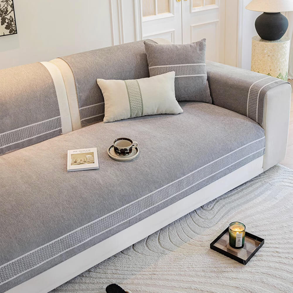 Corad Chenille Sofa Cover – Scratch Resistant Slipcover for Stylish Protection