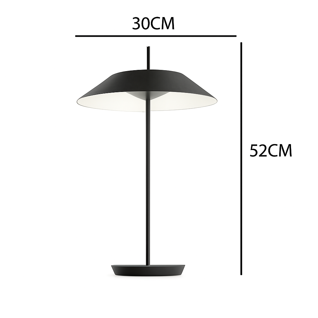 Twilight Metal Bedside Lamp with Warm Touch-Control Glow