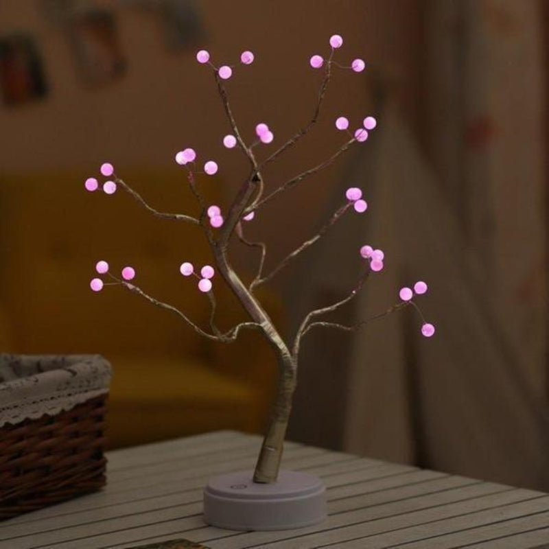 Elara Glow Tree Lamp with Warm White LED Ambient Lighting