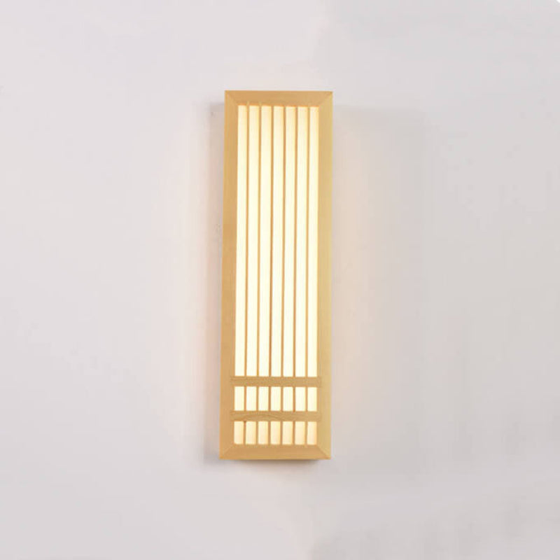 Yorven Modern Wall Sconce Lighting Natural Wood Warm LED Design
