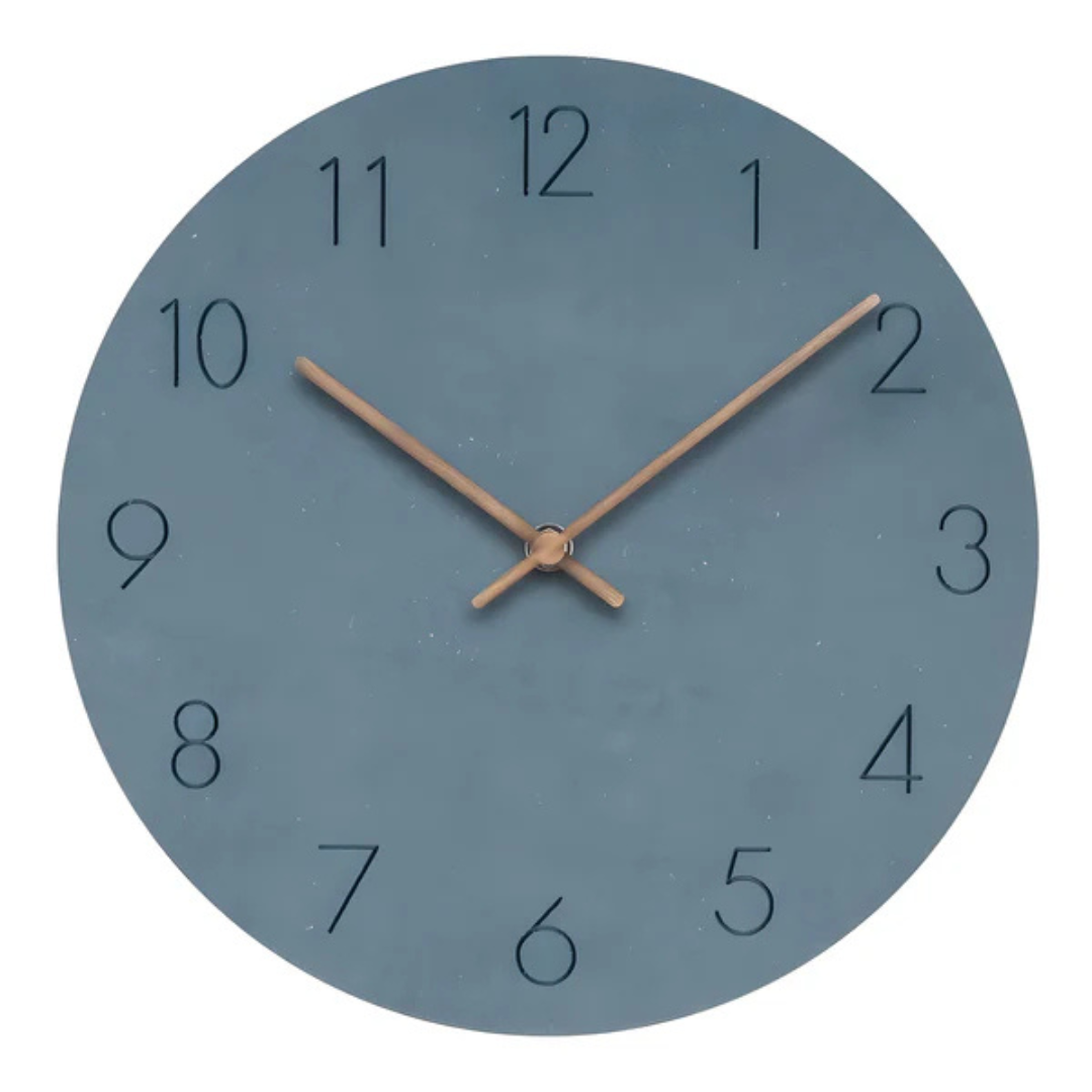 Elyra Modern Wall Clock Decor – Minimalist Wooden Silent Design
