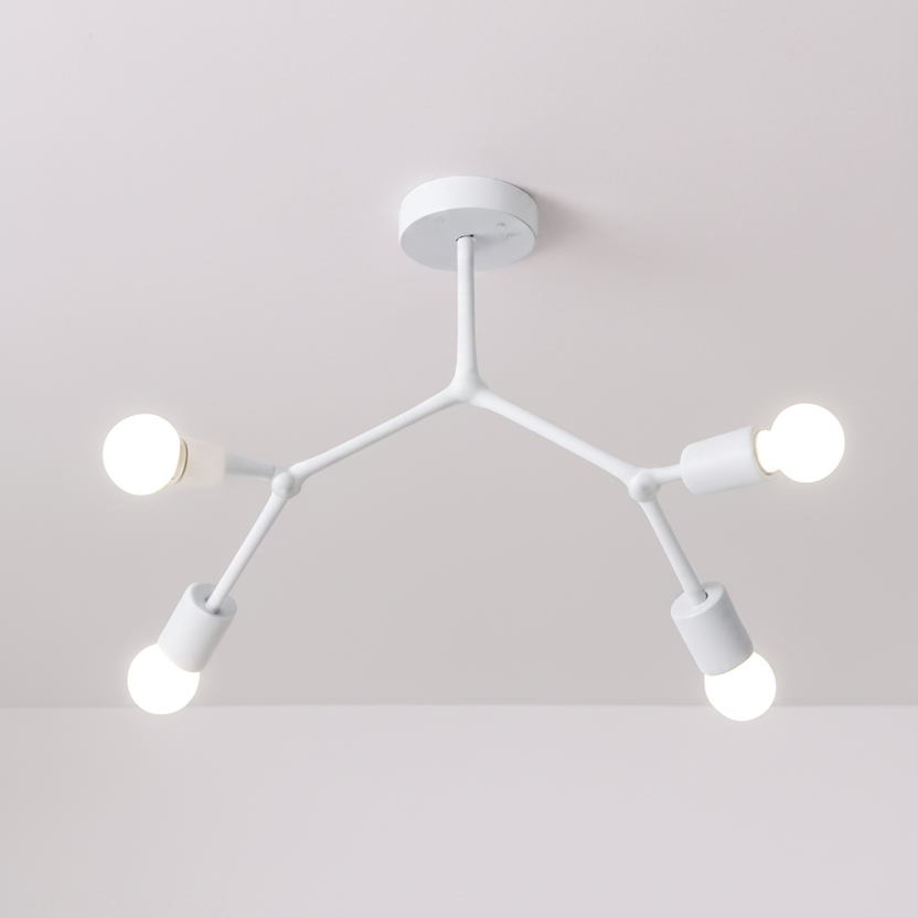 Orbit Branch Ceiling Light for Retro Multi-Head Illumination