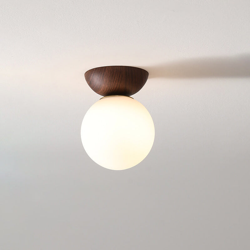 Ovalo Modern Minimalist Ceiling Light – Elegant Glass Iron Design for Stylish Interiors