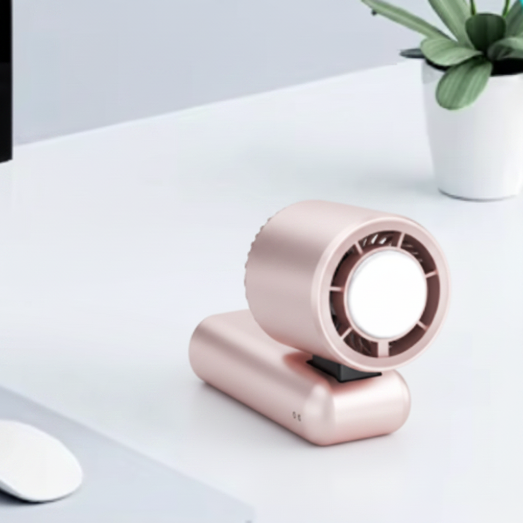 Ora Pink Handheld Fan – 100-Speed Portable Cooling Device