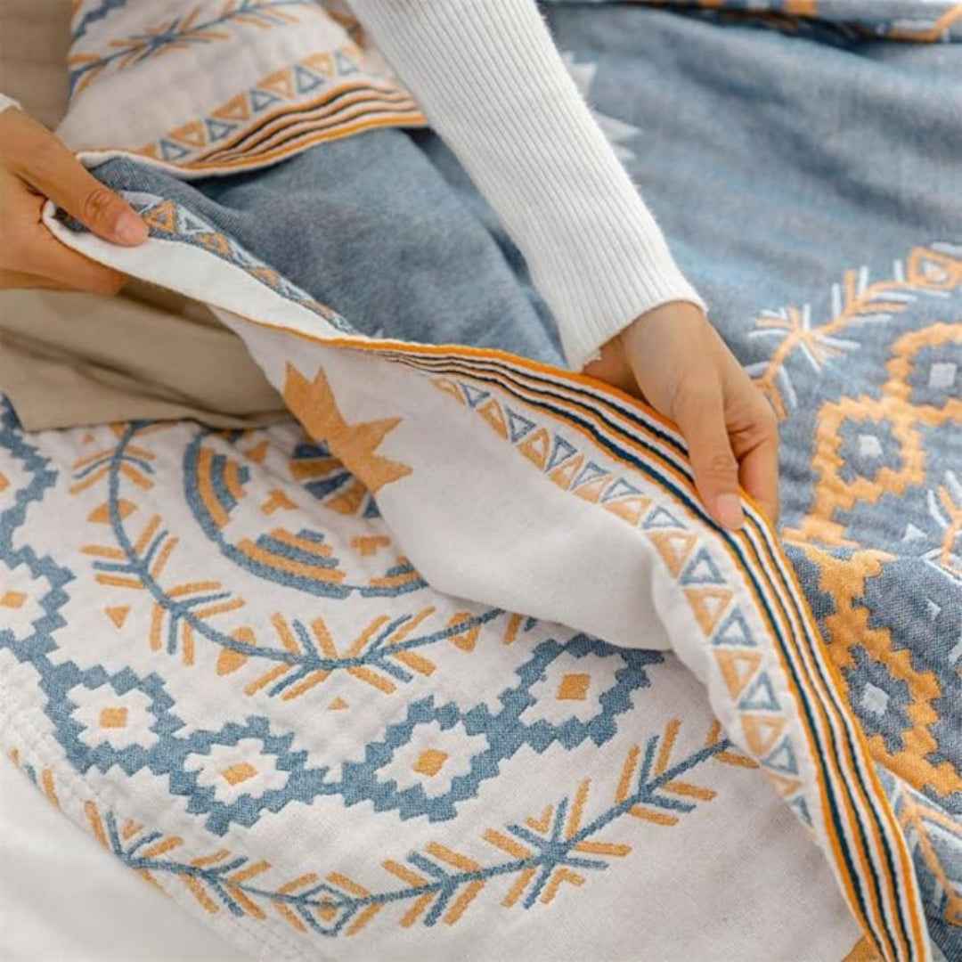 Mariselle Lightweight Knitted Throw Blanket – Cozy Decorative Boho Home Accent