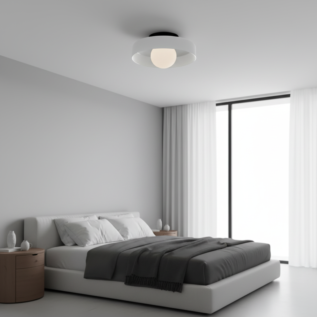 Reflection Modern LED Ceiling Light with Adjustable Glass Design