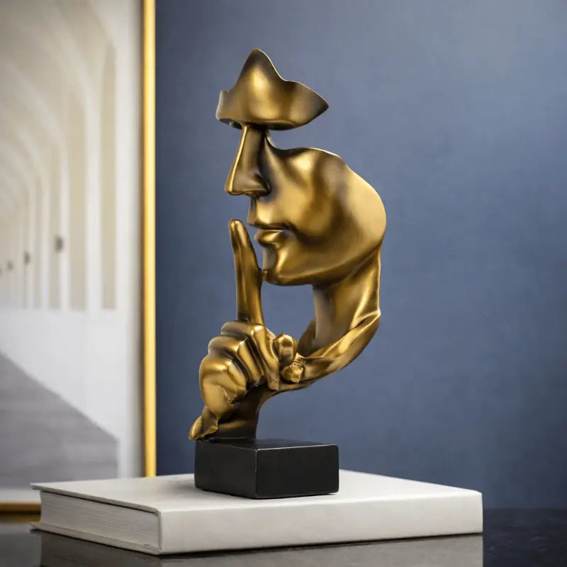 Aeris Abstract Thinker Resin Statue for Calm Reflection