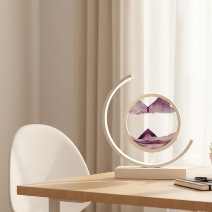Orion Kinetic Sandscape LED Lamp – Moving Sand Relaxation Light for Calm Ambience