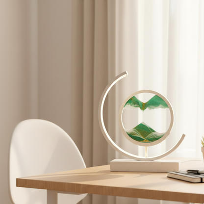 Orion Kinetic Sandscape LED Lamp – Moving Sand Relaxation Light for Calm Ambience