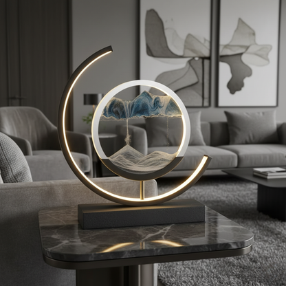 Orion Kinetic Sandscape LED Lamp – Moving Sand Relaxation Light for Calm Ambience