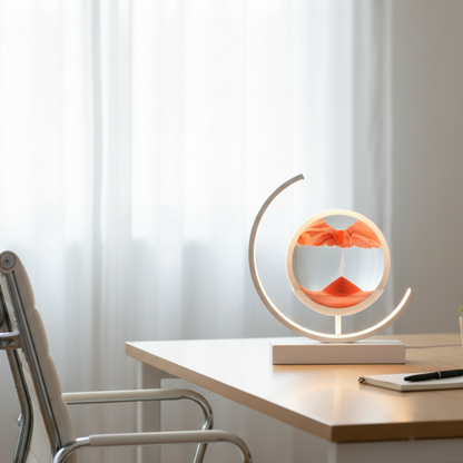 Orion Kinetic Sandscape LED Lamp – Moving Sand Relaxation Light for Calm Ambience