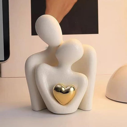 Alera Abstract Lovers Figurine – Minimalist Resin Sculpture for Unity Decor 1