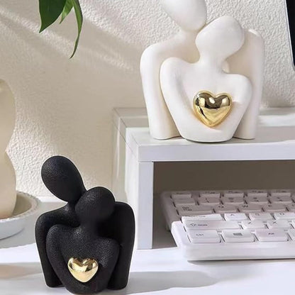 Alera Abstract Lovers Figurine – Minimalist Resin Sculpture for Unity Decor 8