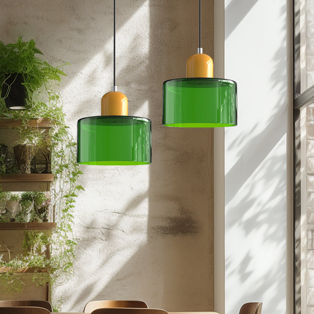 Lunvera Modern Glass Pendant Light – Adjustable Designer Ceiling Lamp for Interiors