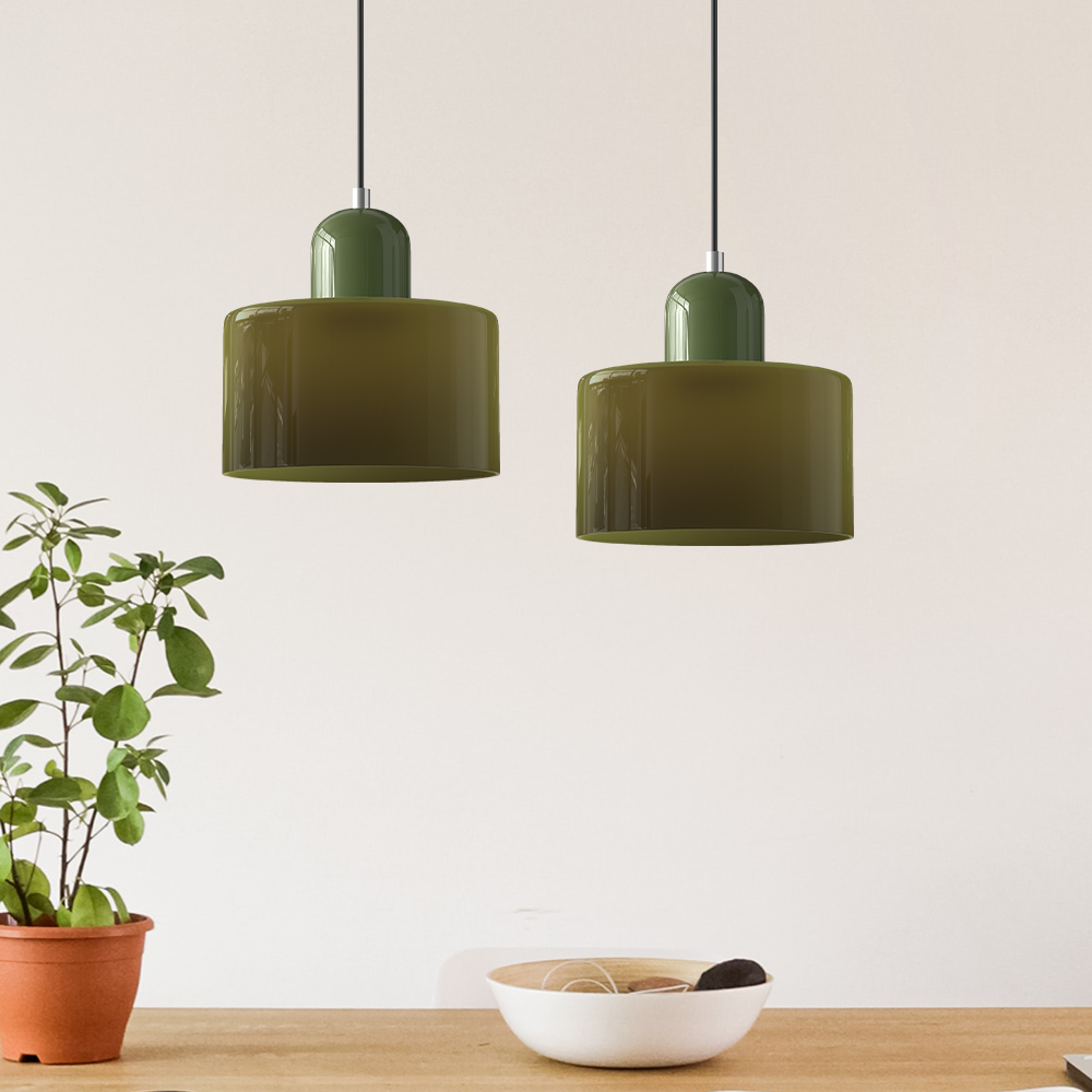 Lunvera Modern Glass Pendant Light – Adjustable Designer Ceiling Lamp for Interiors