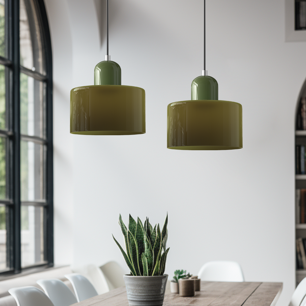 Lunvera Modern Glass Pendant Light – Adjustable Designer Ceiling Lamp for Interiors