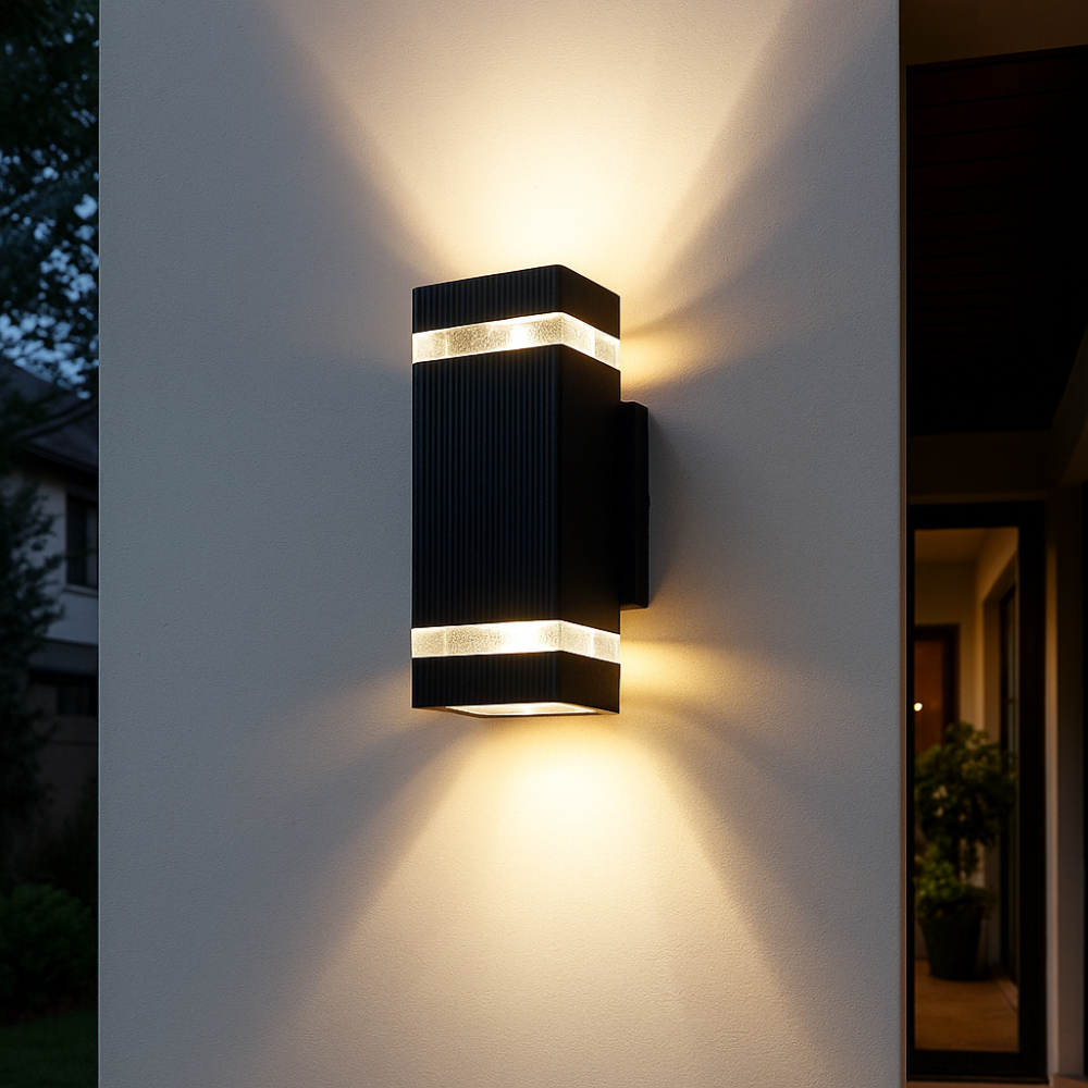 Novara Up Down LED Wall Light for Modern Outdoor Spaces