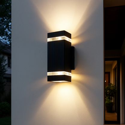 Novara Up Down LED Wall Light for Modern Outdoor Spaces