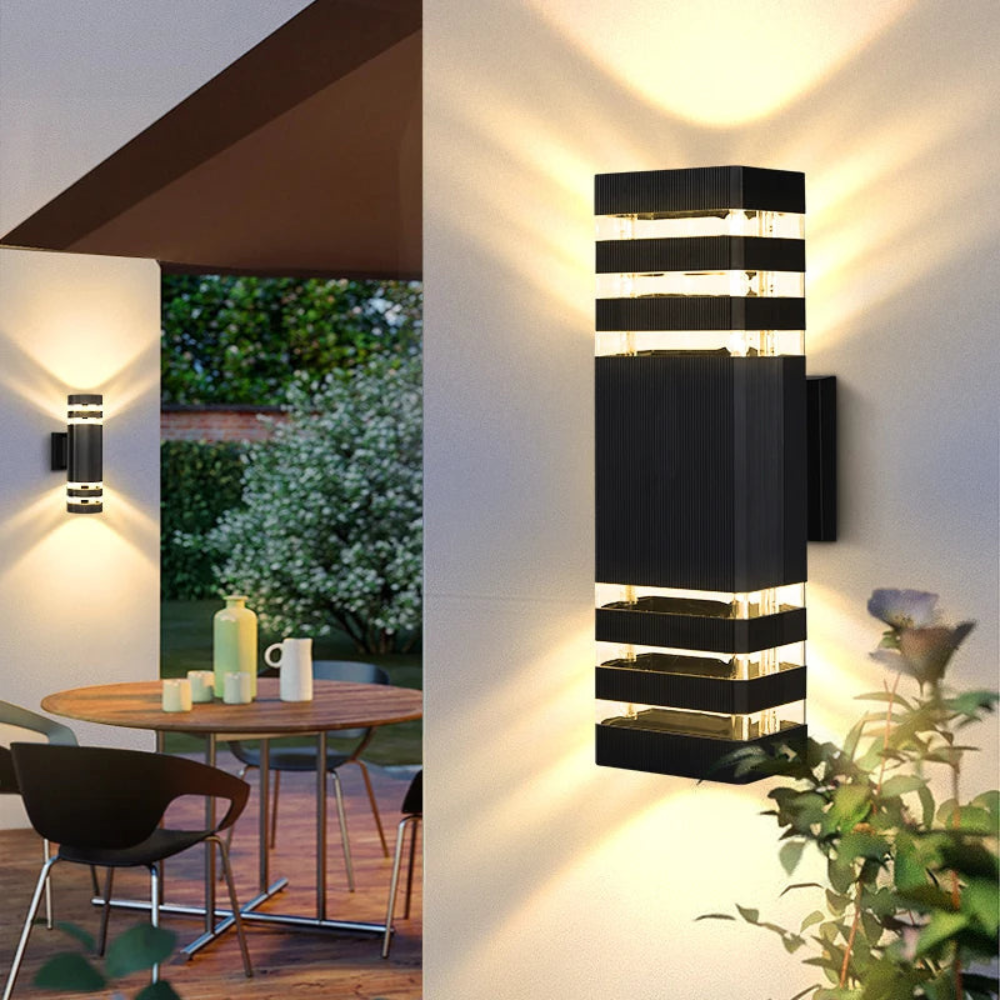 Novara Up Down LED Wall Light for Modern Outdoor Spaces