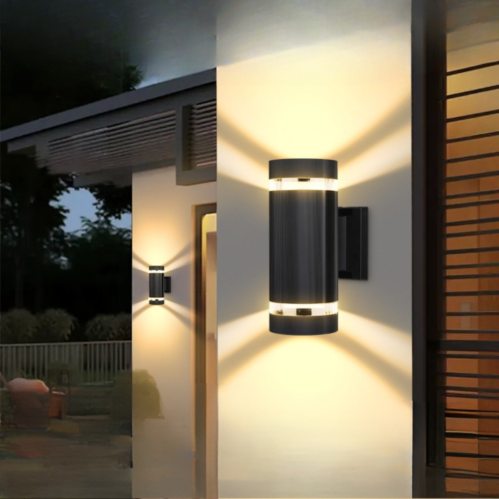 Novara Up Down LED Wall Light for Modern Outdoor Spaces