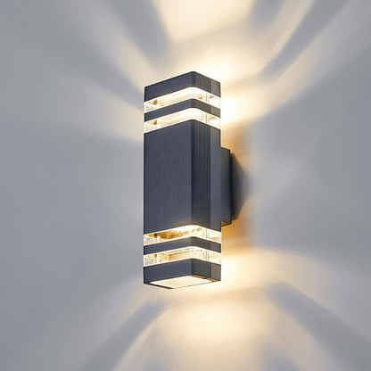 Novara Up Down LED Wall Light for Modern Outdoor Spaces
