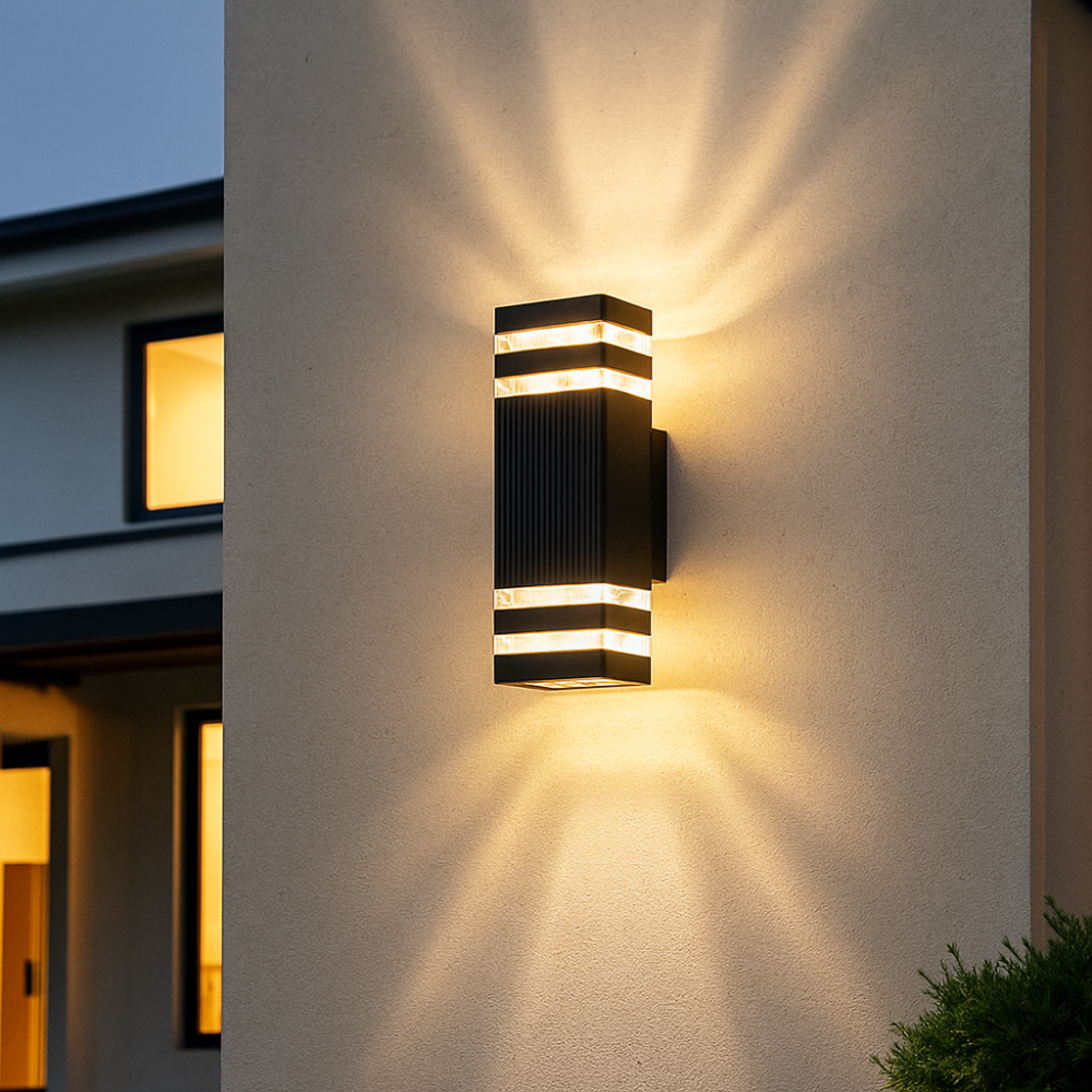 Novara Up Down LED Wall Light for Modern Outdoor Spaces