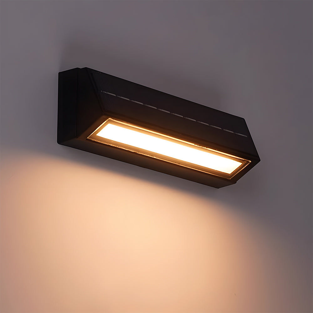 Virelia Solar Acrylic Wall Light – Modern Outdoor Waterproof Garden Illumination
