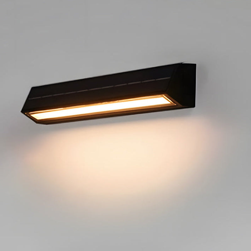 Virelia Solar Acrylic Wall Light – Modern Outdoor Waterproof Garden Illumination