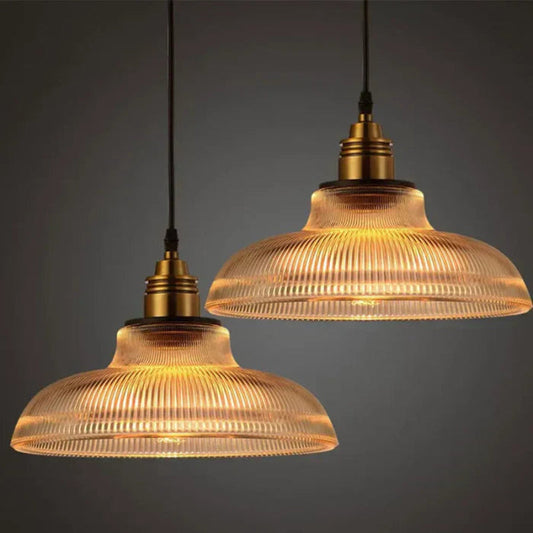 Solvire Prismatic Glass Aura Pendant Lamp – Modern Adjustable Ambient Ceiling Light