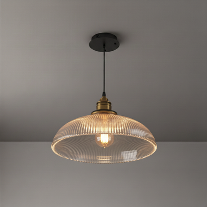 Solvire Prismatic Glass Aura Pendant Lamp – Modern Adjustable Ambient Ceiling Light