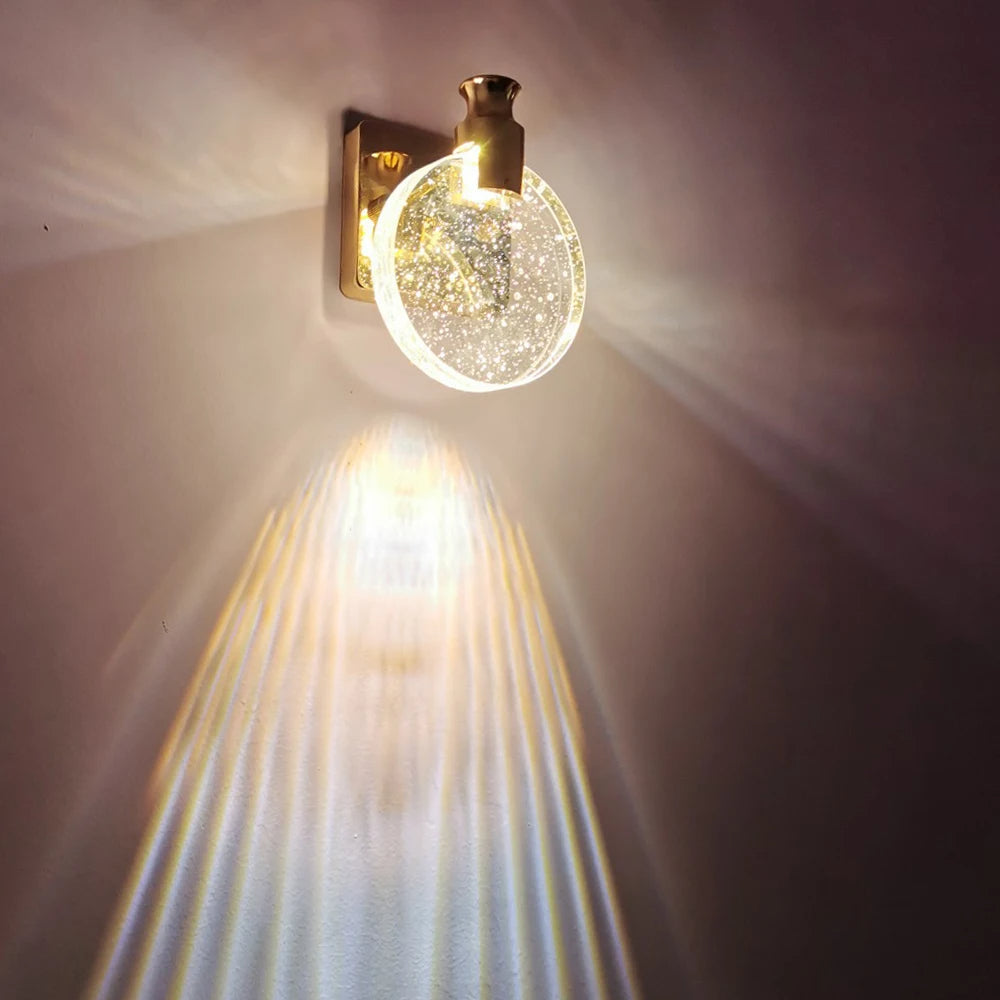 Lunaria Elegant Wall Sconce – Unique Water Drop Design for Warm Ambiance