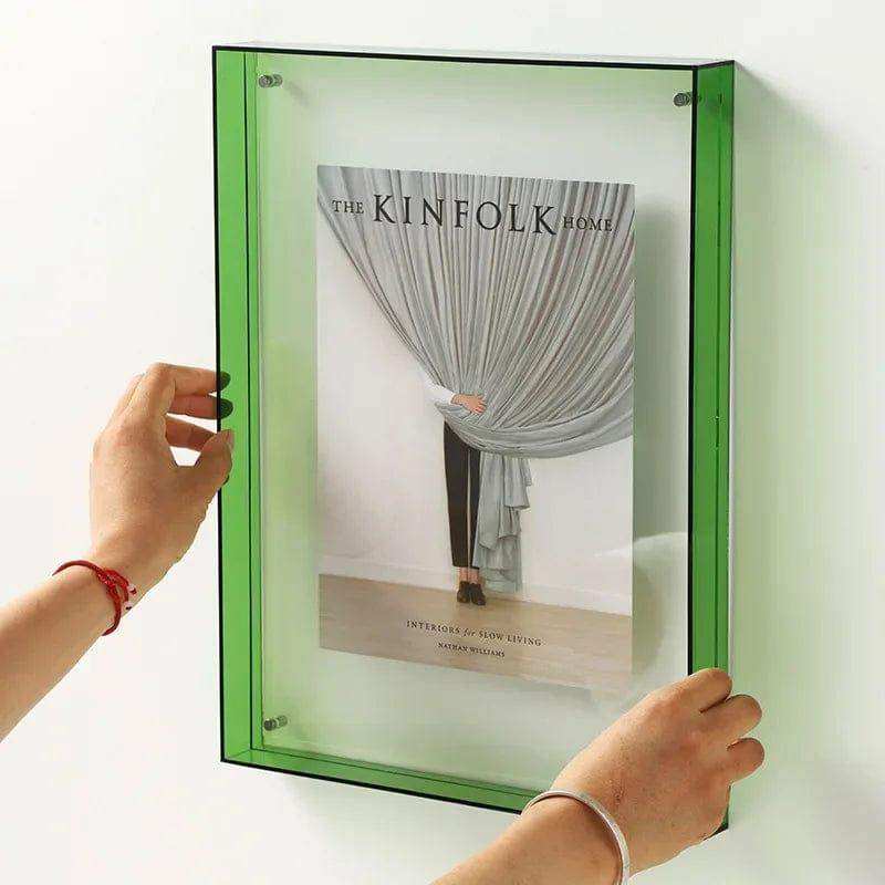 Claritya Floating Acrylic Display Frame – Sleek Design for Stylish Photo Display