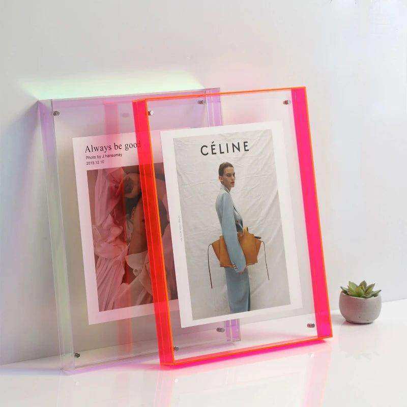 Claritya Floating Acrylic Display Frame – Sleek Design for Stylish Photo Display