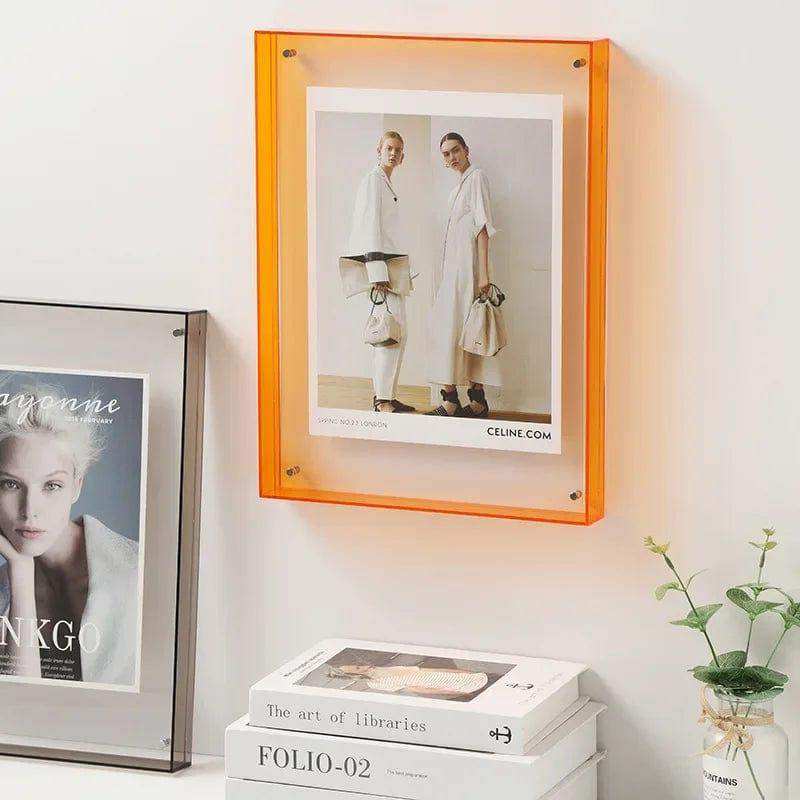 Claritya Floating Acrylic Display Frame – Sleek Design for Stylish Photo Display