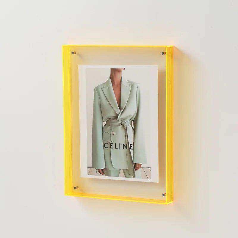 Claritya Floating Acrylic Display Frame – Sleek Design for Stylish Photo Display