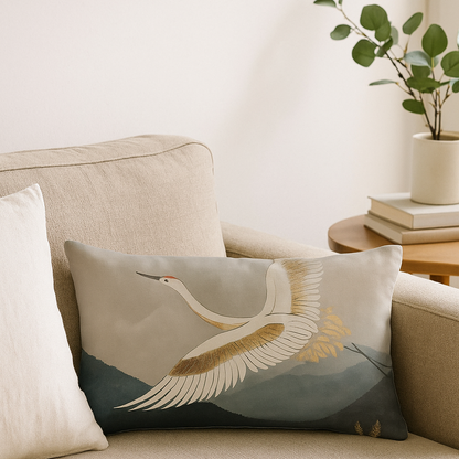 Avar Elegant Watercolor Pillowcase – Stylish Rectangular Home Accent