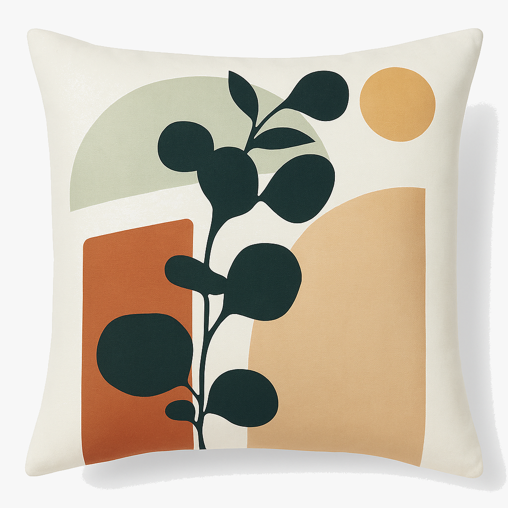 Leaf Modern Cushion Cover – Abstract Design for Stylish Sofa Decor