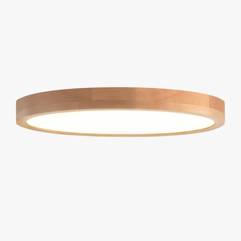 Evonelle Modern Wooden Ceiling Light – Dimmable LED Fixture for Cozy Spaces