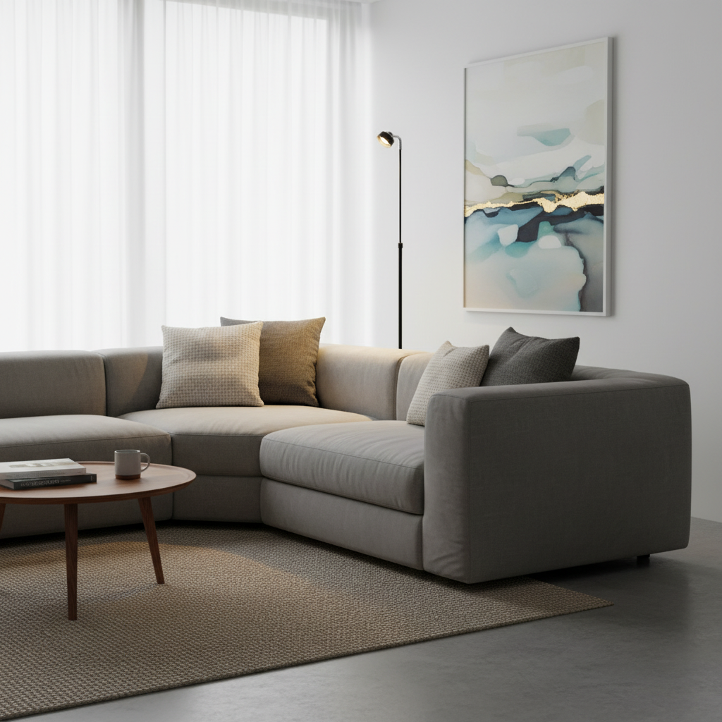 Bamboo Dimmable Floor Lamp | Modern Standing Light for Living Room