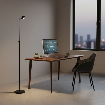 Bamboo Dimmable Floor Lamp | Modern Standing Light for Living Room