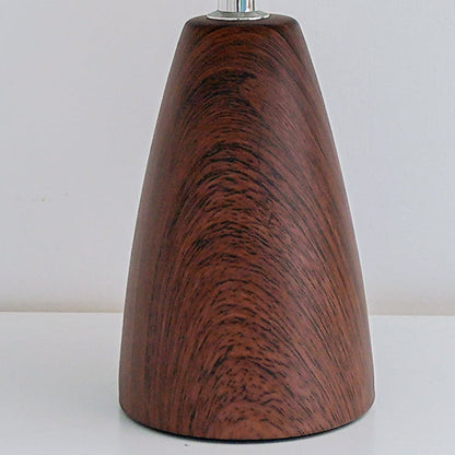 Marivelle Vintage Wood Table Lamp – Dimmable Bedside Light for Cozy Interiors