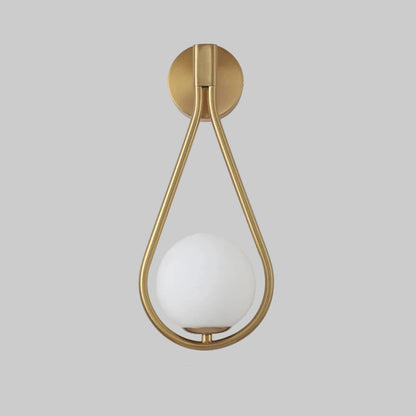 Mavora Mid-Century Wall Lamp – Elegant Metal Glass Sconce for Warm Ambiance