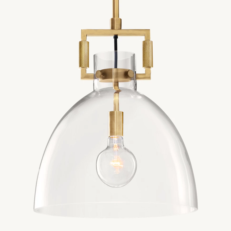 Bramont Pendant Light – Brass Cloche Design for Elegant Illumination