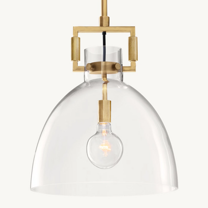 Bramont Pendant Light – Brass Cloche Design for Elegant Illumination