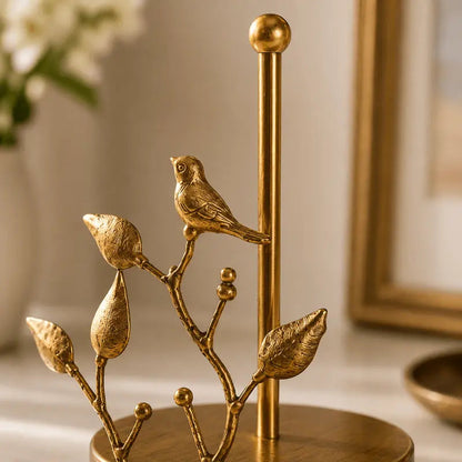 Goldfinch Paper Towel Holder with Decorative Bird Kitchen Design