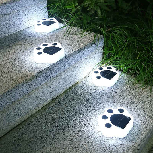 Breezy Puppy Outdoor Solar Garden Lights – Waterproof Animal Footprint Decor