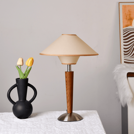Drelin Elegant Table Lamp – Stylish Fabric Shade for Cozy Bedside Lighting
